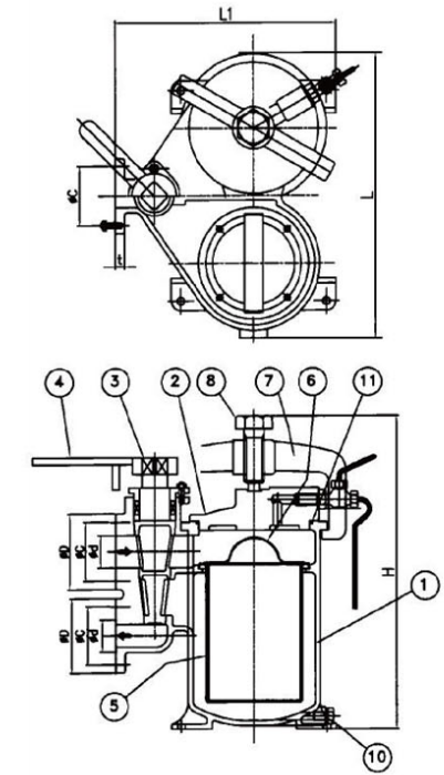 Drawing of JIS F7224 Small Size Duplex Oil Strainer.png Drawing of JIS F7224 Small Size Duplex Oil Strainer.png